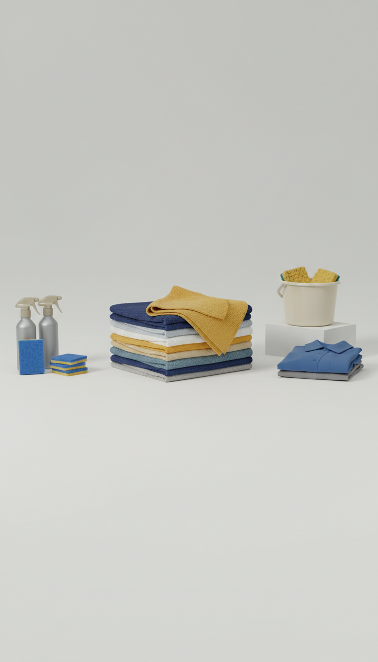 Heavy-Duty Microfiber Cleaning Cloth Bundle