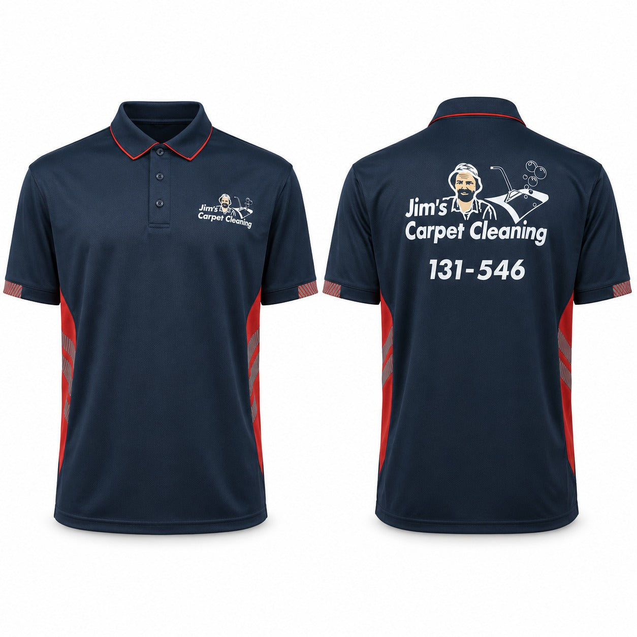 Men's Carpet Cleaning Short Sleeve Polo