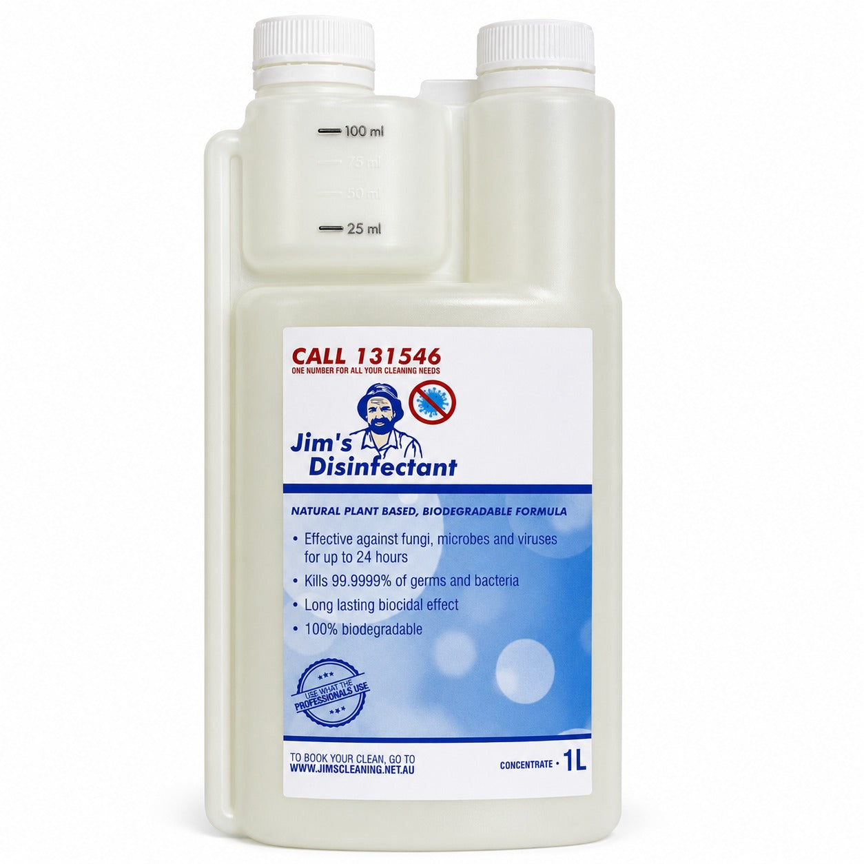Jim's Disinfectant 1 Litre (Super Concentrate)