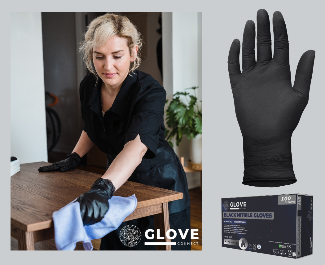 Specialised Black Nitrile Gloves (100 Pack)