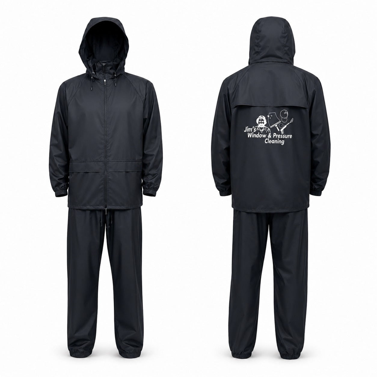 Jim's Window & Pressure Full Body Rain Suit